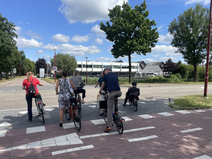 11 juli 2025 werkbezoek andre van schie fietstocht aankomst Armada mobility