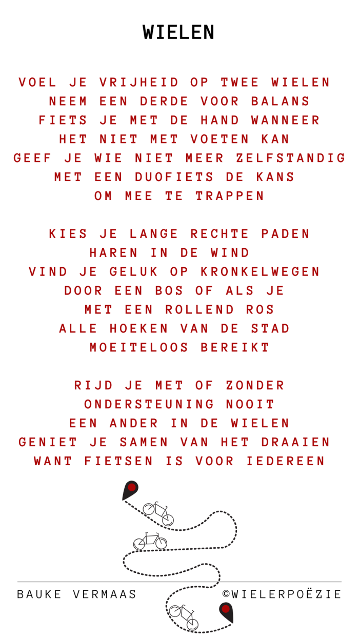 20241212Gedicht Bauke Vermaas Fietspoezie