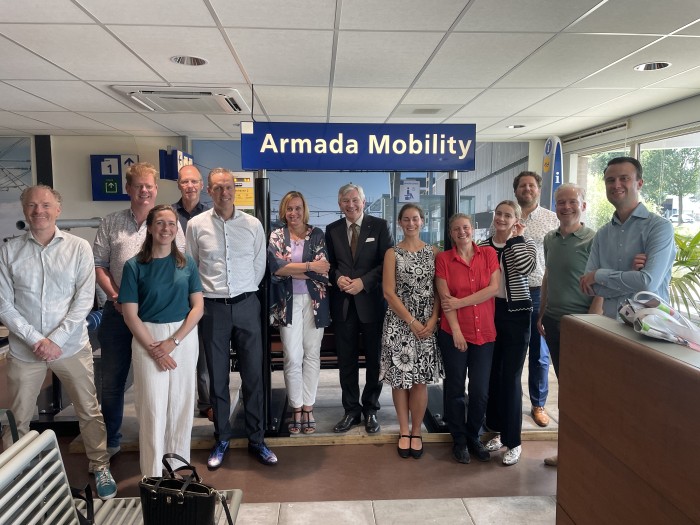 11 juli 2025 werkbezoek andre van schie armada mobility Jan-Willem de Bie groepspfoto