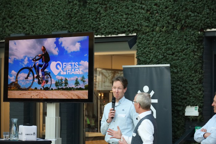 27 maart 2025 te gast sweco ewoud vink presenteert nieuwe campagnebeeld fietsstimulering fietshart